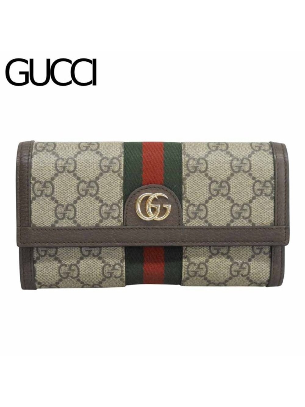 Gucci Ophidia GG Continental Wallet Sherry Line